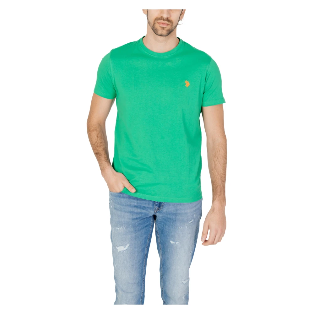 U.s. Polo Assn. T-Shirts Green Heren