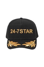 Cappello 24-7 Star Ricamato in Oro - Nero