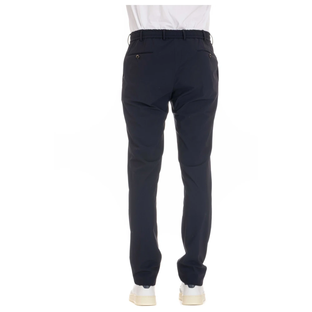 PT Torino Blauwe Slim Jogger Fit Technische Broek Blue Heren
