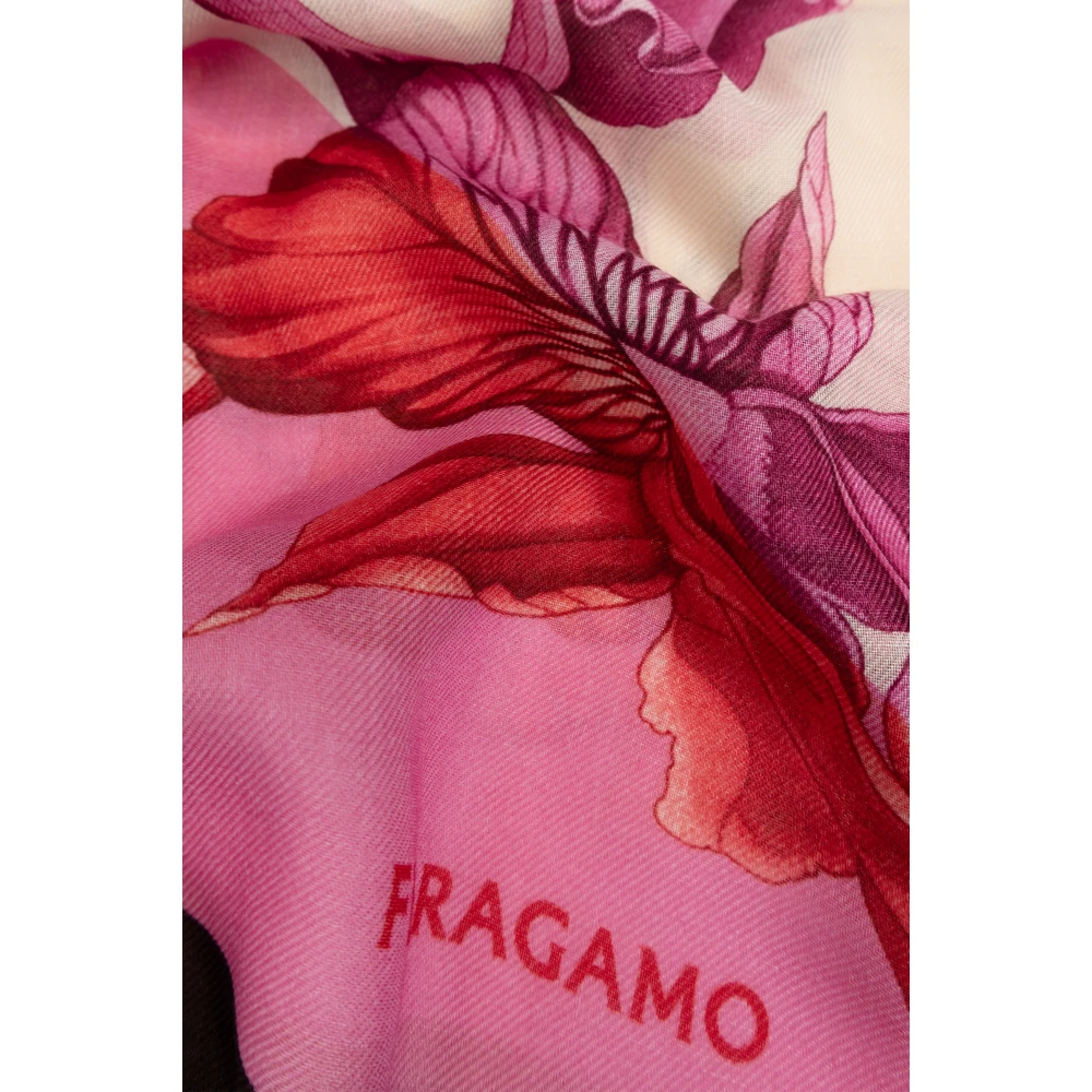 Salvatore Ferragamo Kasjmier Sjaal Multicolor Dames