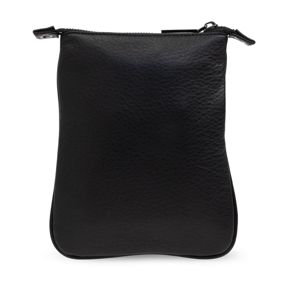 Yohji Yamamoto Schoudertas met logo Black Heren