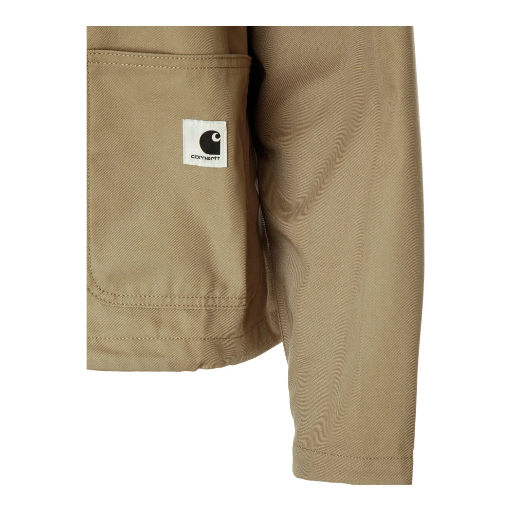 Carhartt WIP Eenvoudige Shirt Jac Overshirt Beige Dames