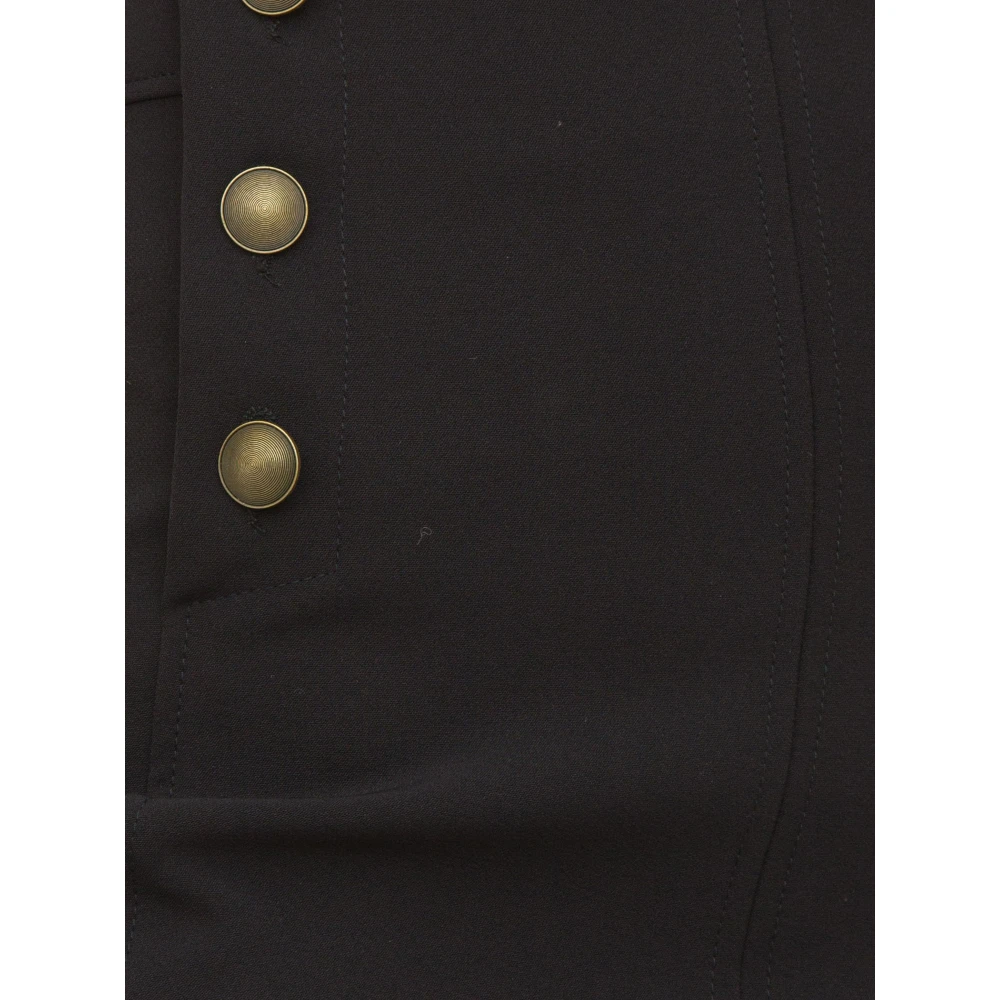 Nenette Zwart Cady Pencilrok Black Dames