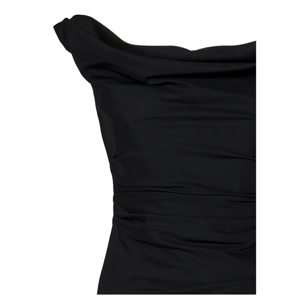 Armarium Zwarte Wol Off-Shoulder Minijurk Black Dames