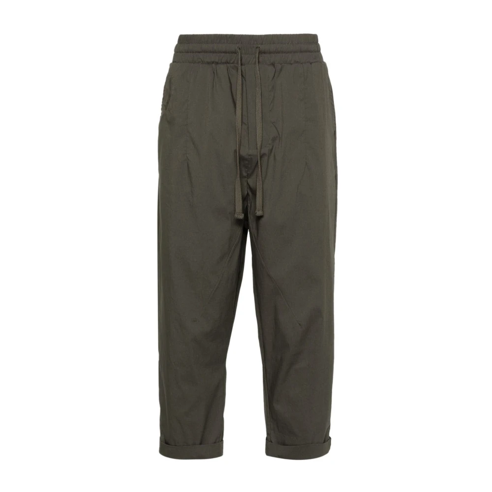 Thom Krom Cropped Trousers Green Heren