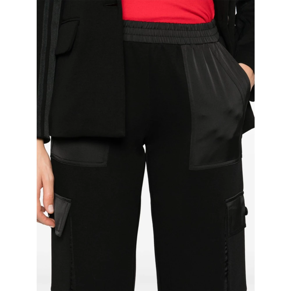 Twinset Zwarte Broek met Cargo Zakken Black Dames