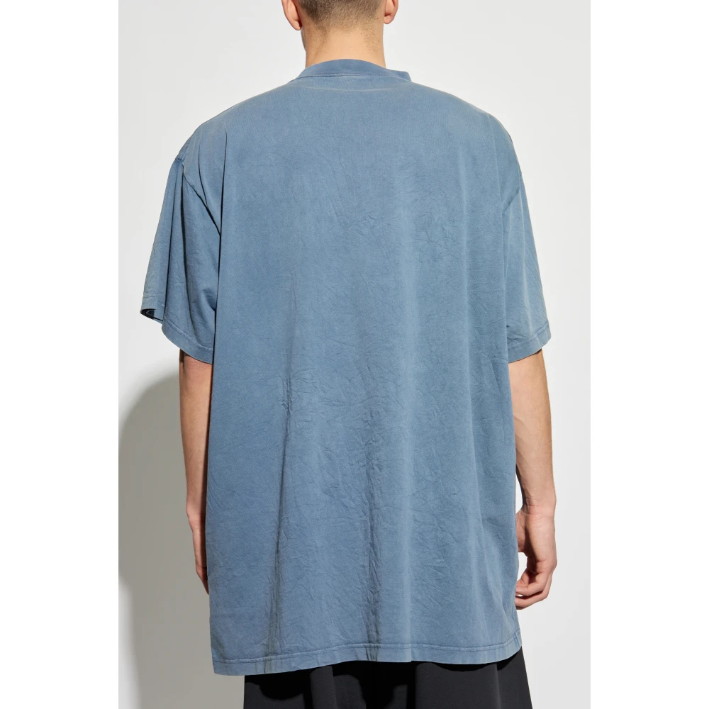 Balenciaga T-shirt met print Blue Heren