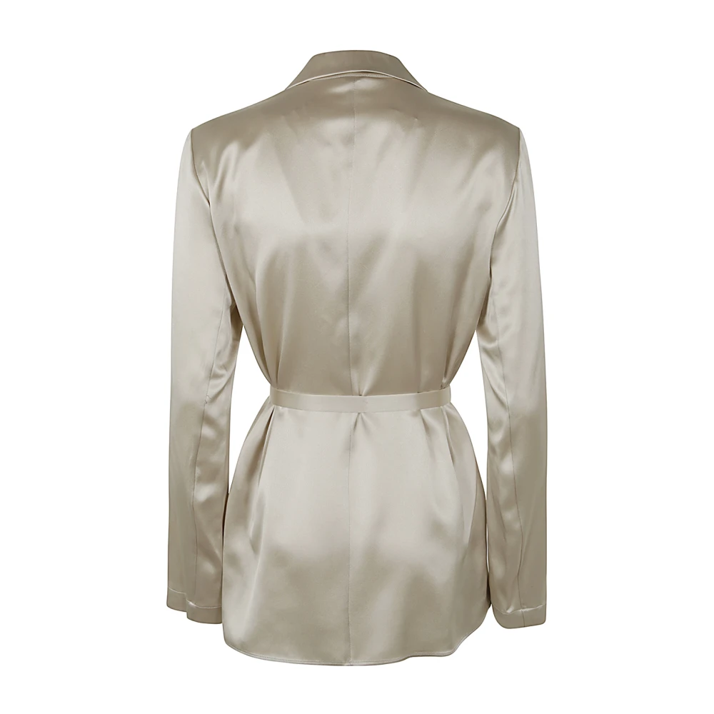 joseph Zijden Satijnen Jas Oat Beige Dames