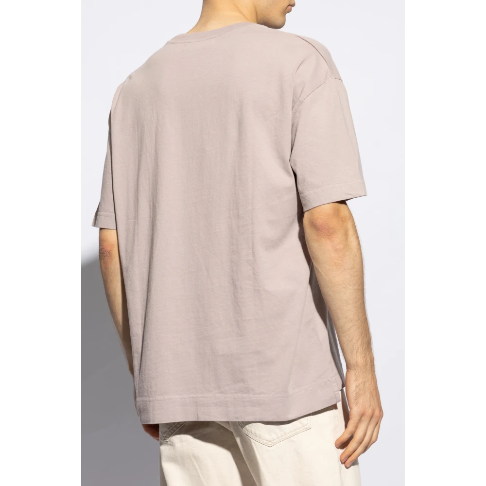 Samsøe T-shirt met 'Joel' logo Gray Heren