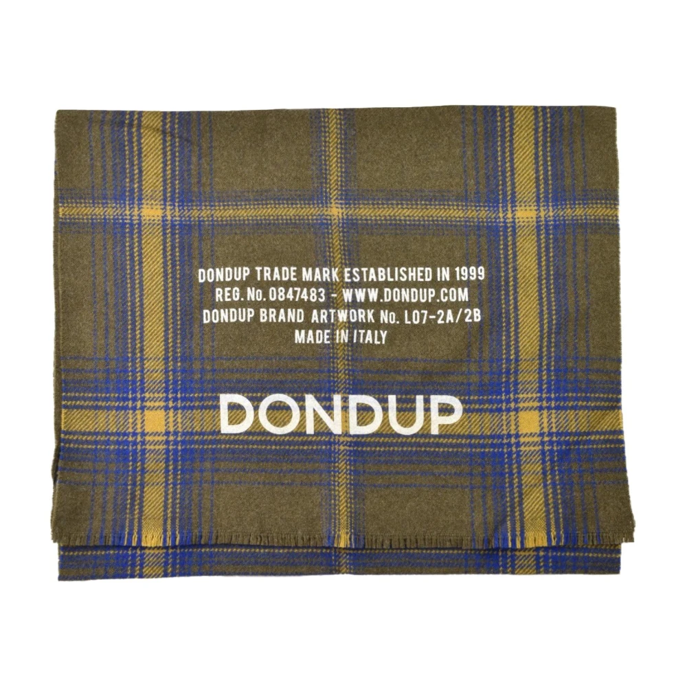 Dondup Wollen Blend Sjaal Green Heren