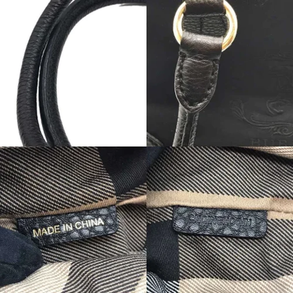 Burberry Vintage Pre-owned Canvas handbags Black Dames