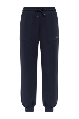 Sweatpants med ribbade muddar