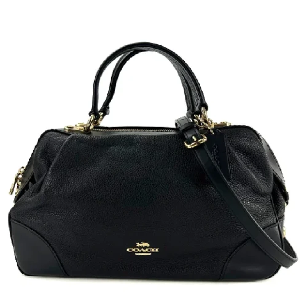 Coach Pre-owned Leather handbags Black Dames