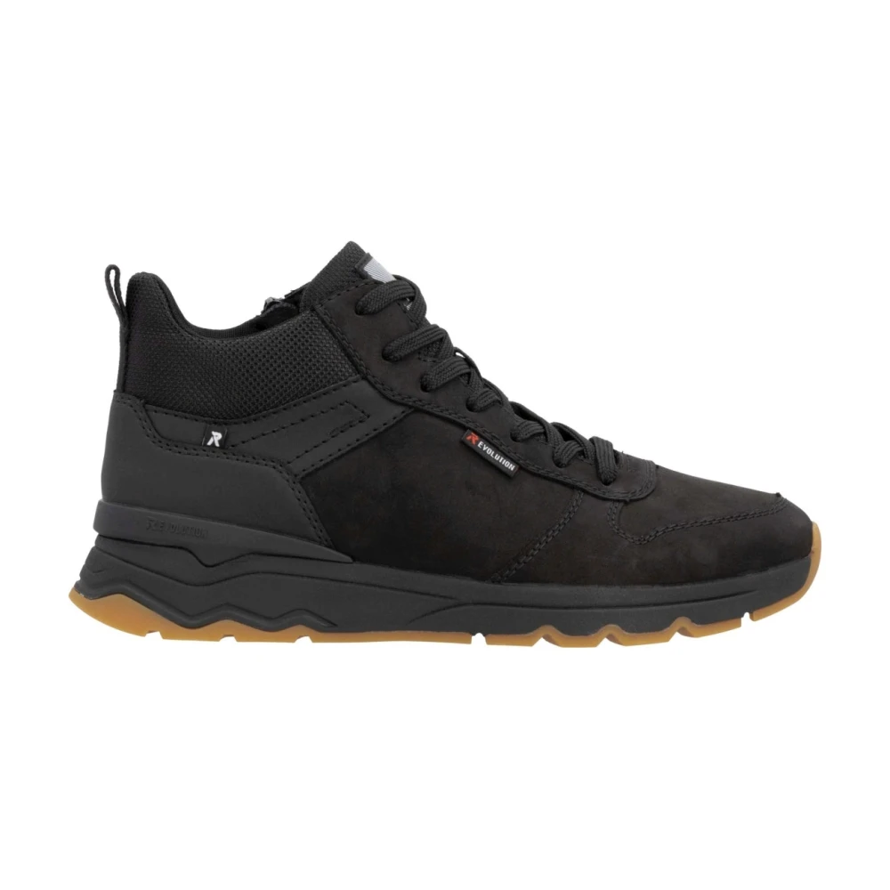 Rieker Black Sneakers, Male, 9 Uk, Closed Ankle Boots