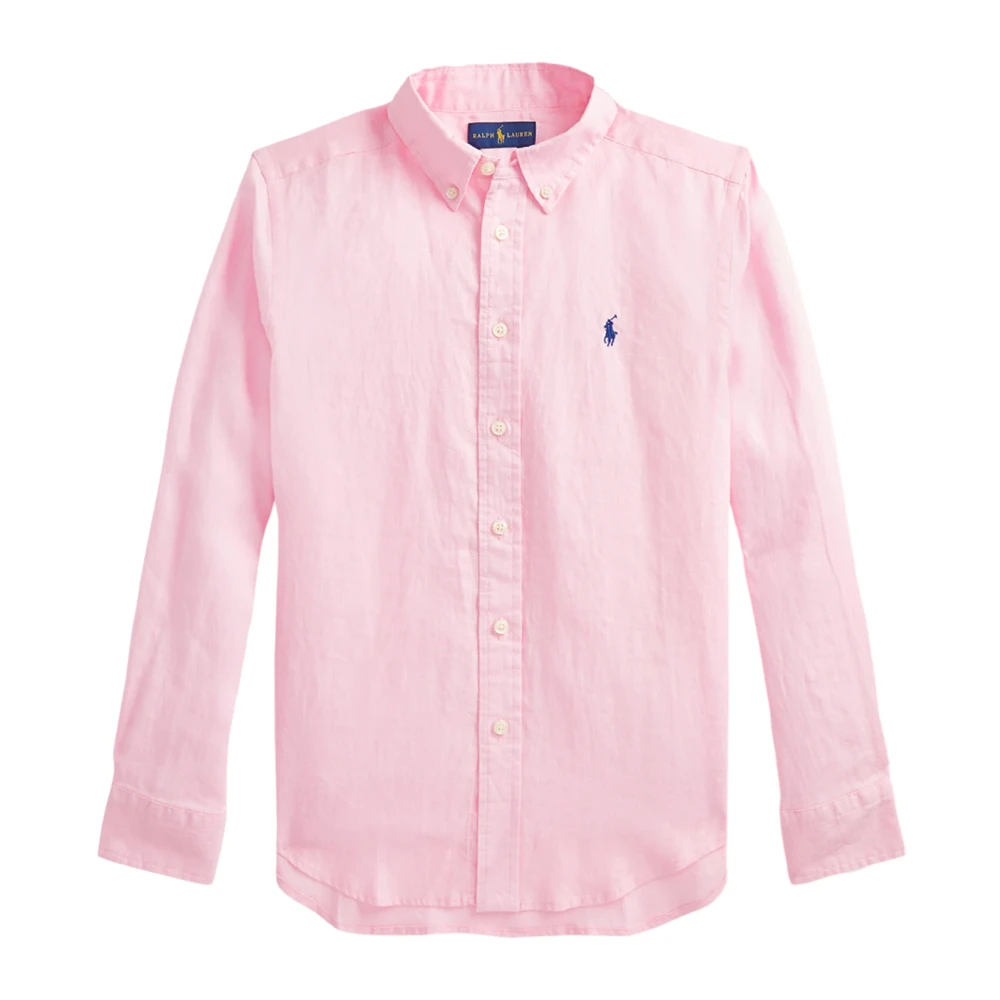Ralph Lauren Roze Overhemd met Lange Mouwen Pink Heren
