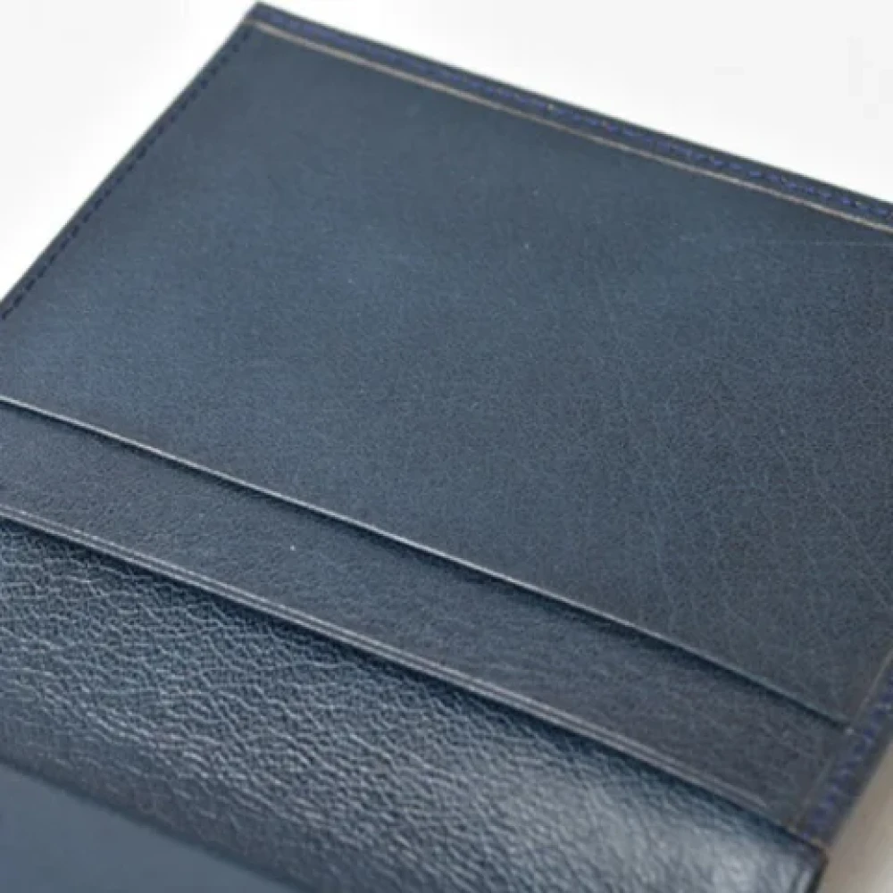 Yves Saint Laurent Vintage Pre-owned Leather wallets Blue Dames