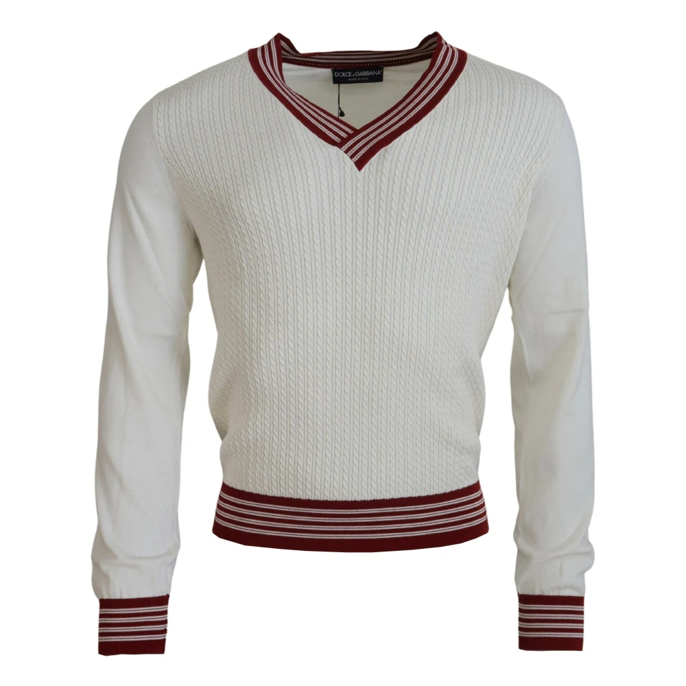 Knitwear > V-neck Knitwear - - Dolce & Gabbana - Modalova