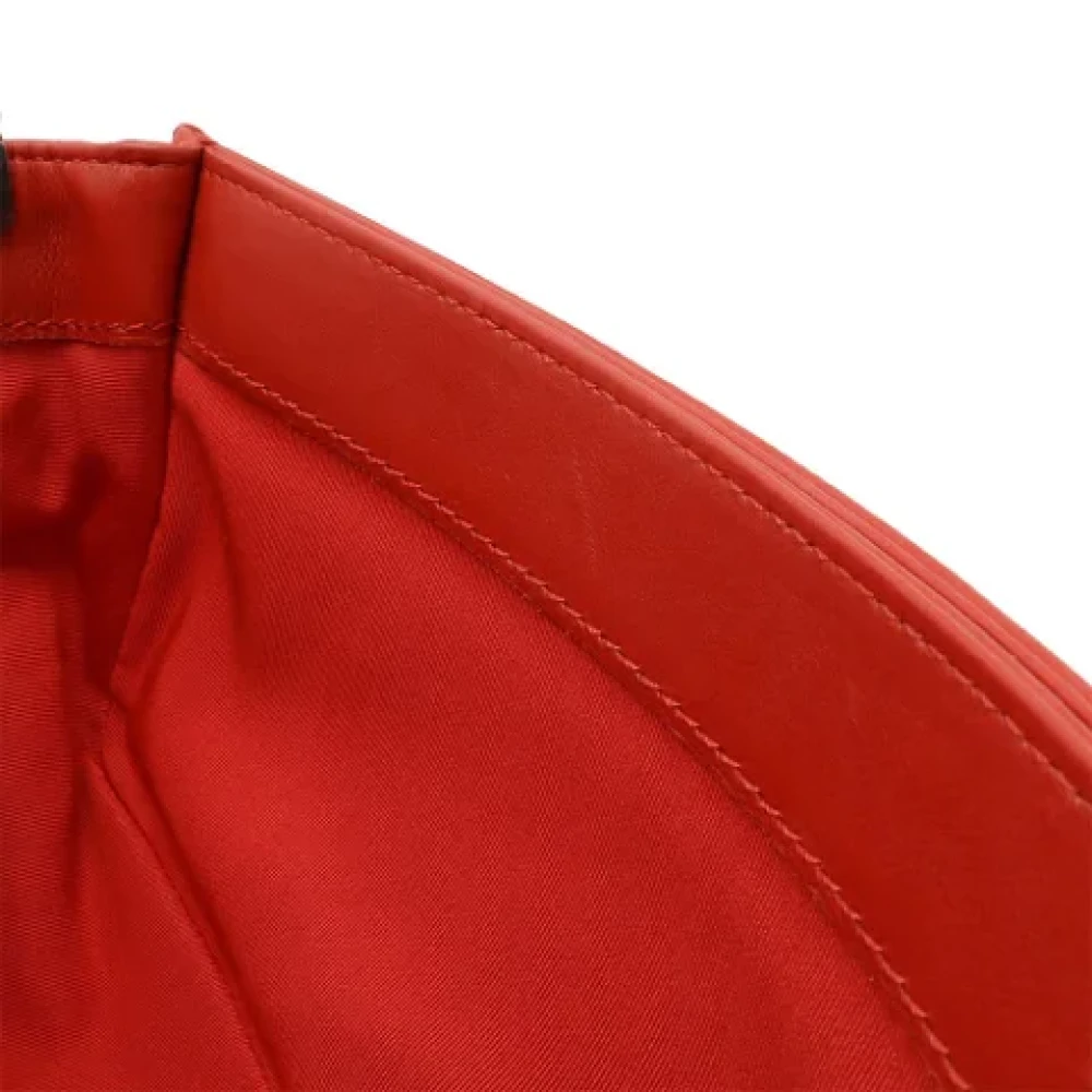 Chanel Vintage Pre-owned Leather chanel-bags Red Dames