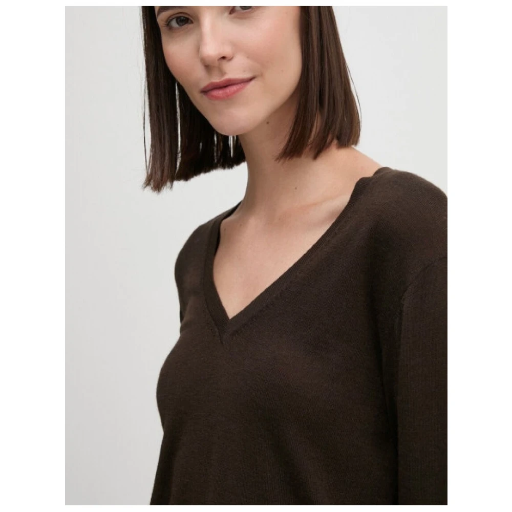 Tommy Hilfiger Merino Wol V-Hals Trui Black Dames