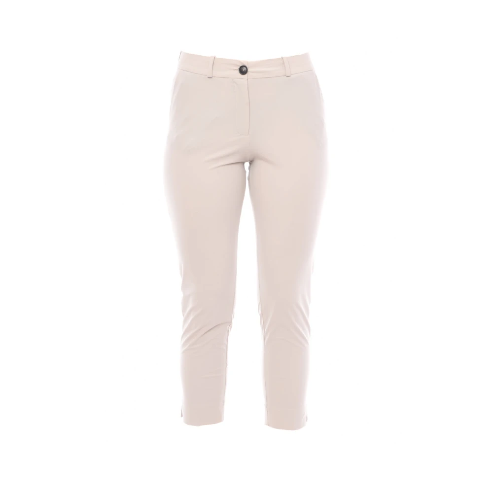 RRD Cropped Chino Broek met Optische Print White Dames