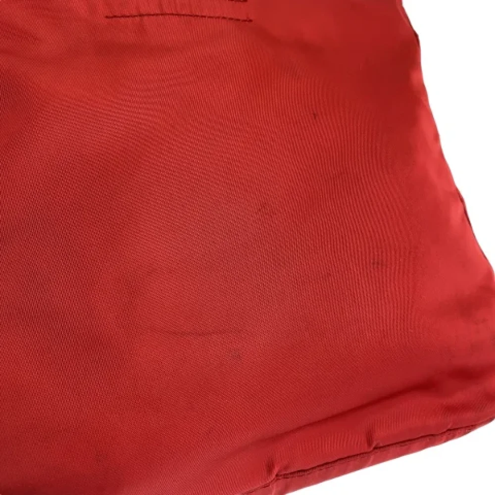 Prada Vintage Pre-owned Canvas totes Red Dames