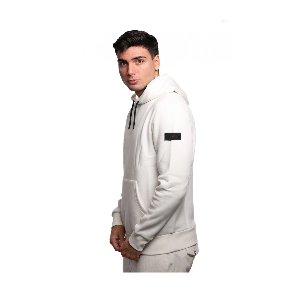 Peuterey Witte Katoen Polyester Hoodie Raku GR 02 White Heren