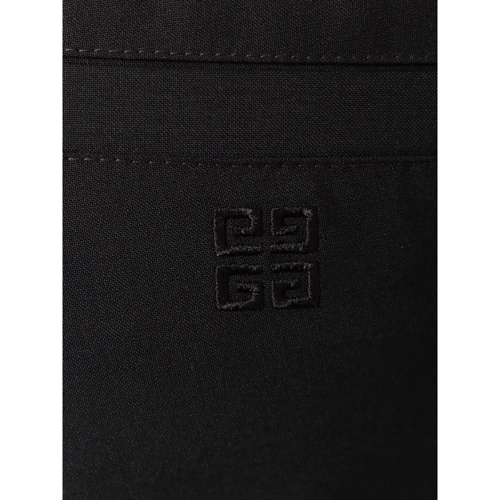 Givenchy Bermuda Shorts van Wol Black Heren