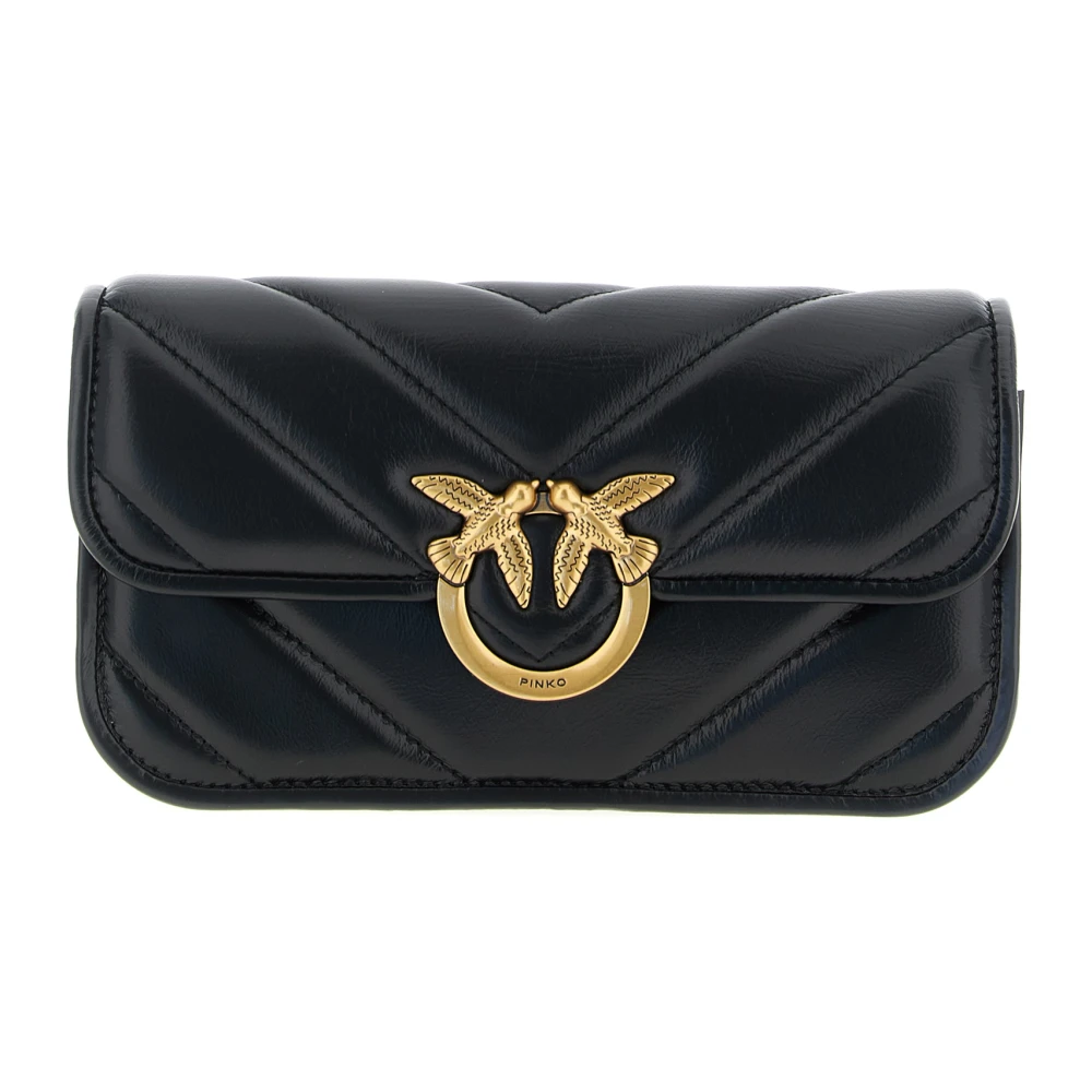 Pinko Women's Black Love Box Baguette