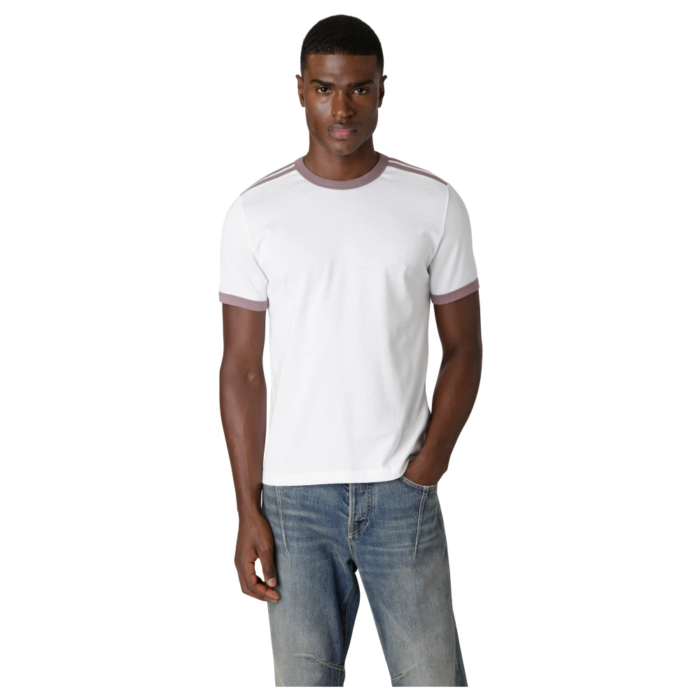 Eleventy Jersey Katoen Ronde Hals T-Shirt White Heren