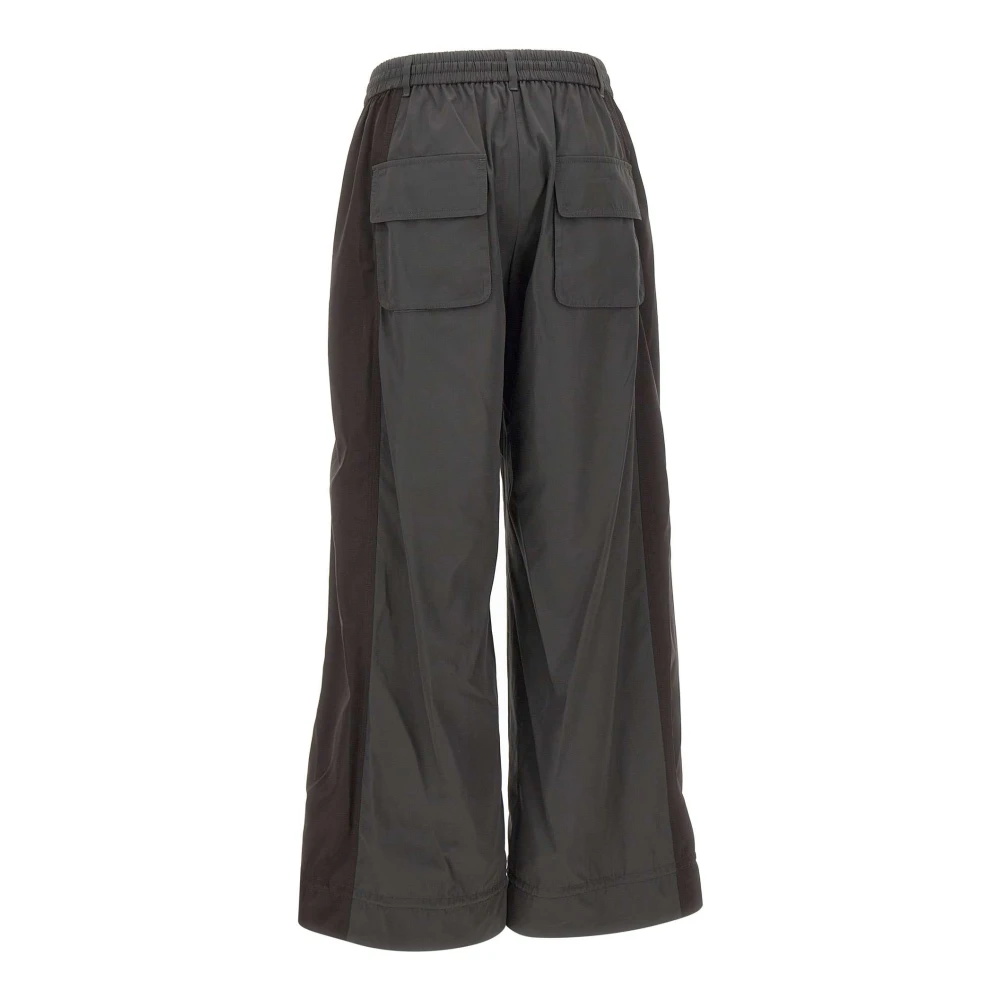 LOW Classic Grijze Satijnen Wijde Pijp Broek Gray Dames