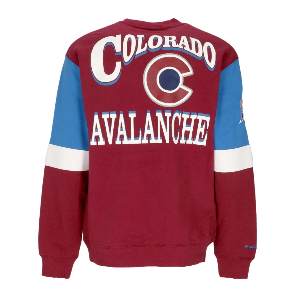 Mitchell & Ness NHL Crewneck Sweatshirt Colorado Avalanche Celebration Brown Heren