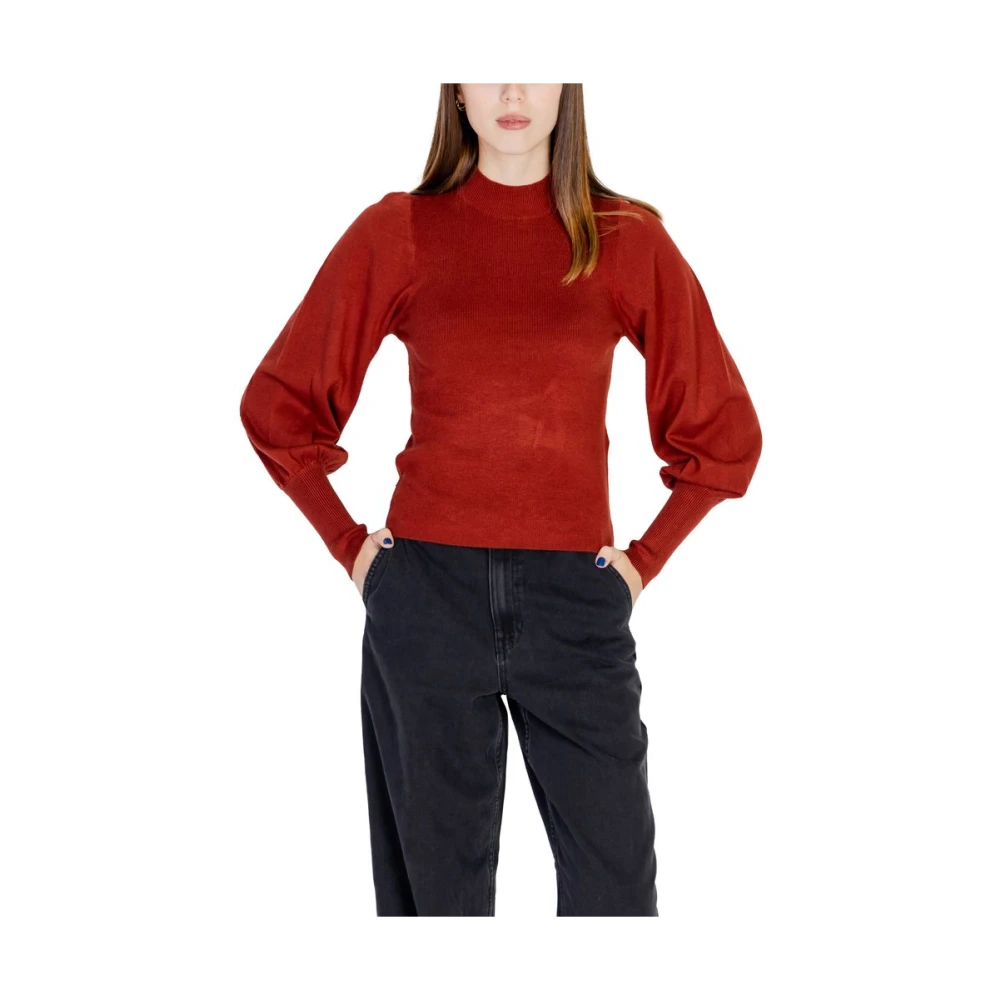 Vero Moda Rode Viscose Gebreide Trui & T-shirt Red Dames