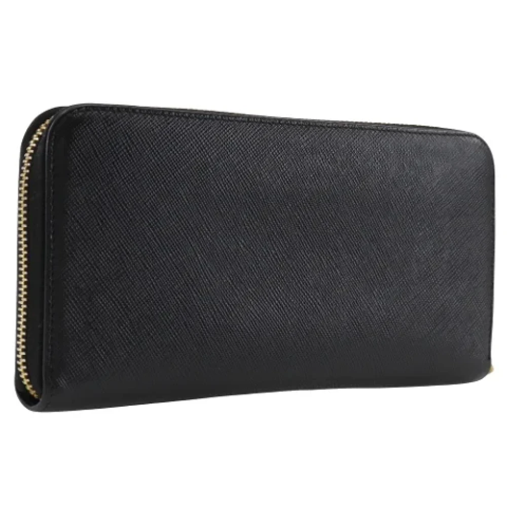 Prada Vintage Pre-owned Fabric wallets Black Dames