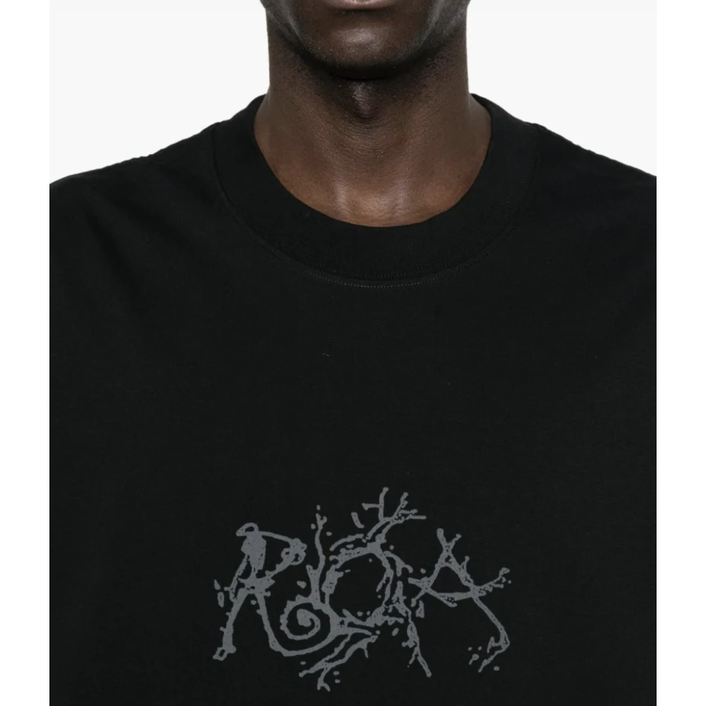 ROA Zwarte Grafische Tee Black Heren