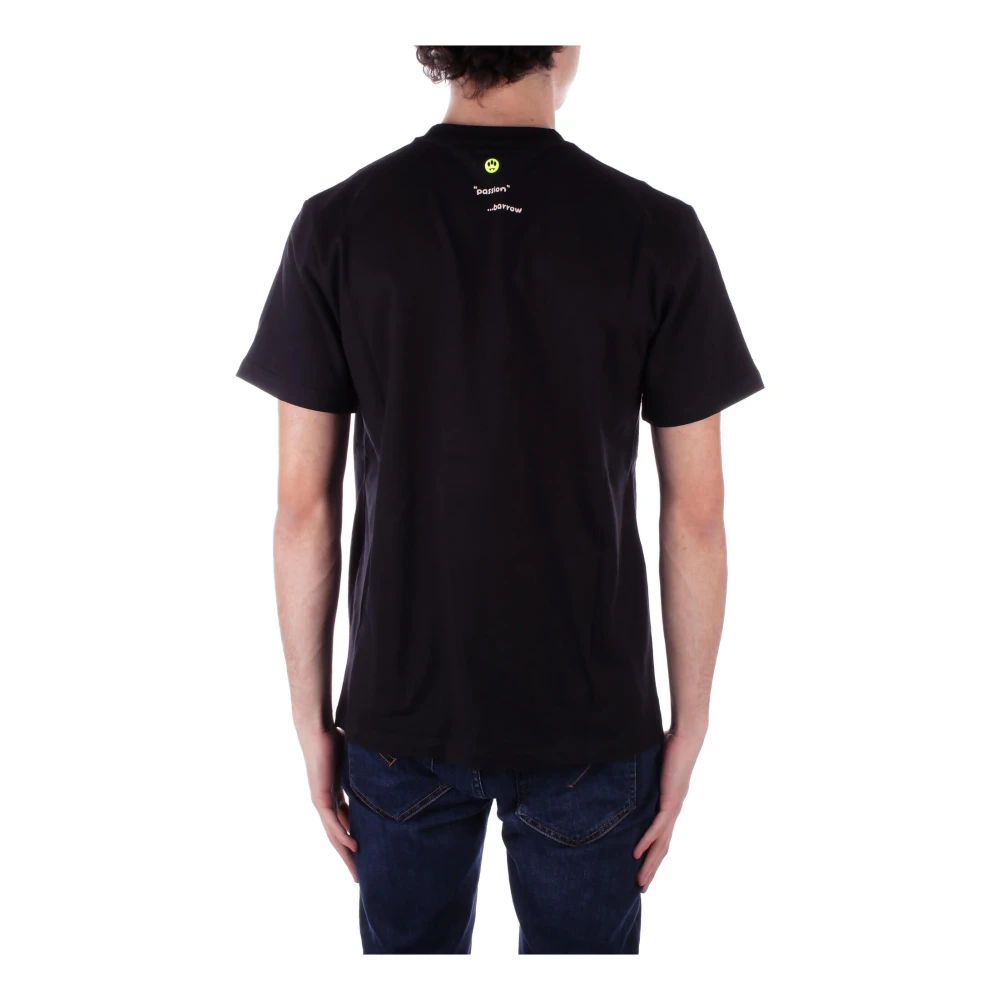 Barrow Zwart Logo Voorzak T-shirt Black Heren