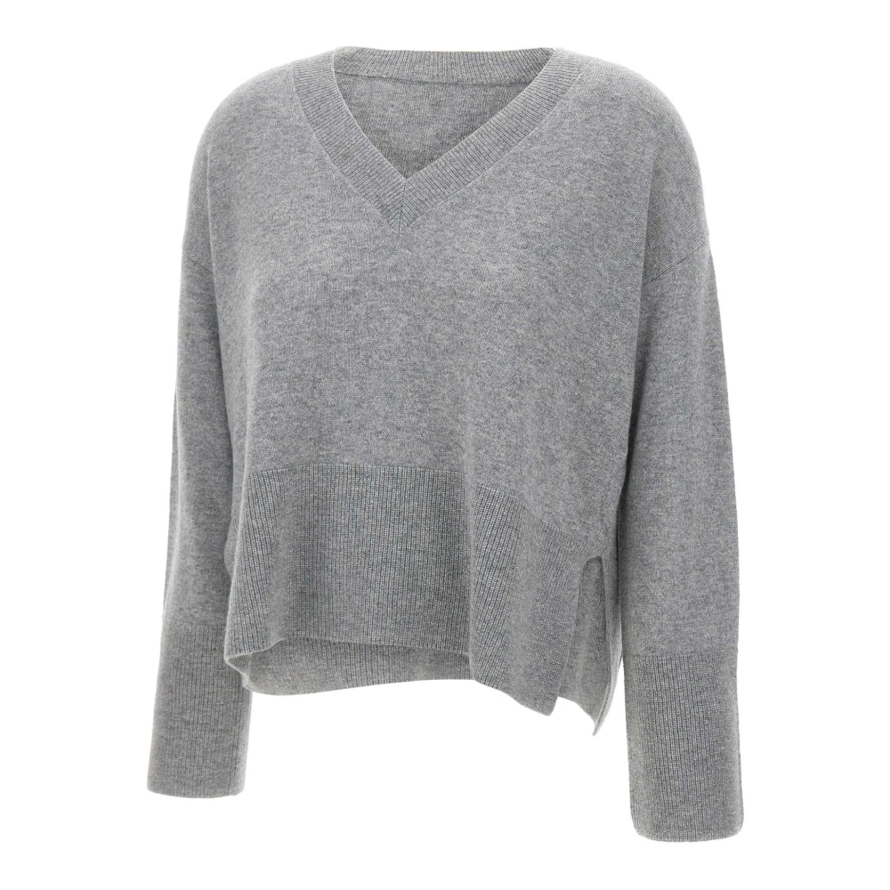 Kaos Kasjmier V-hals Trui Grijs Gray Dames