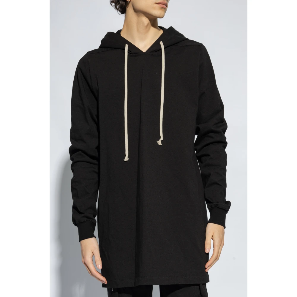 Rick Owens Katoenen hoodie Black Heren