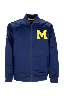 Michigan Wolverines Bomberjacka Lätt Satin
