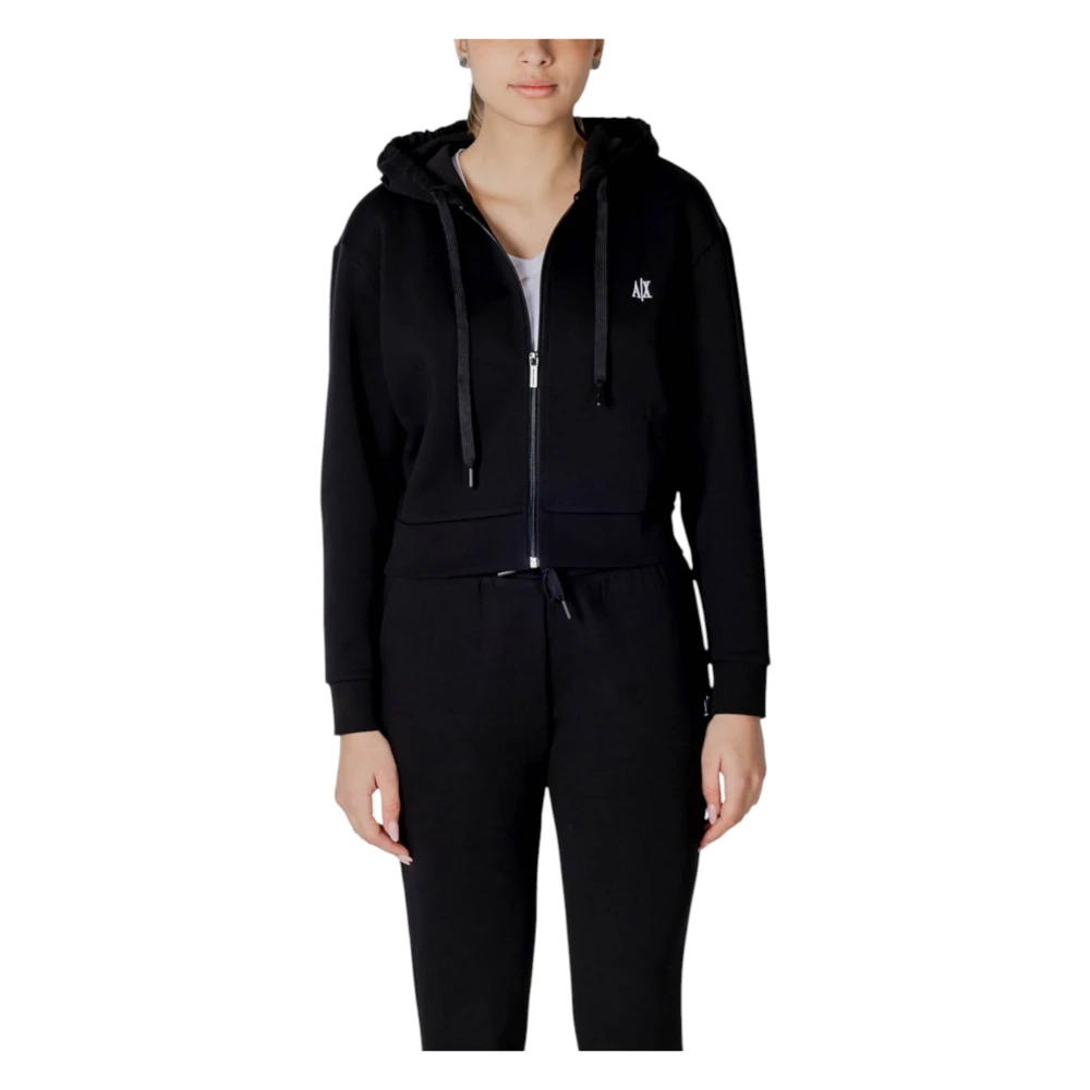 Armani Exchange Donna Nero Felpe, M, New,