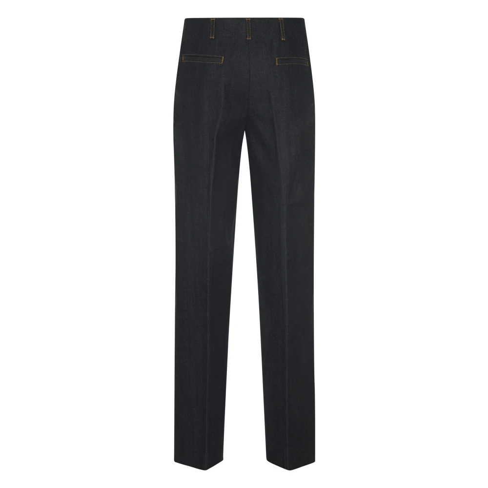 TORY BURCH Princess Seam Denim Jeans Black Dames