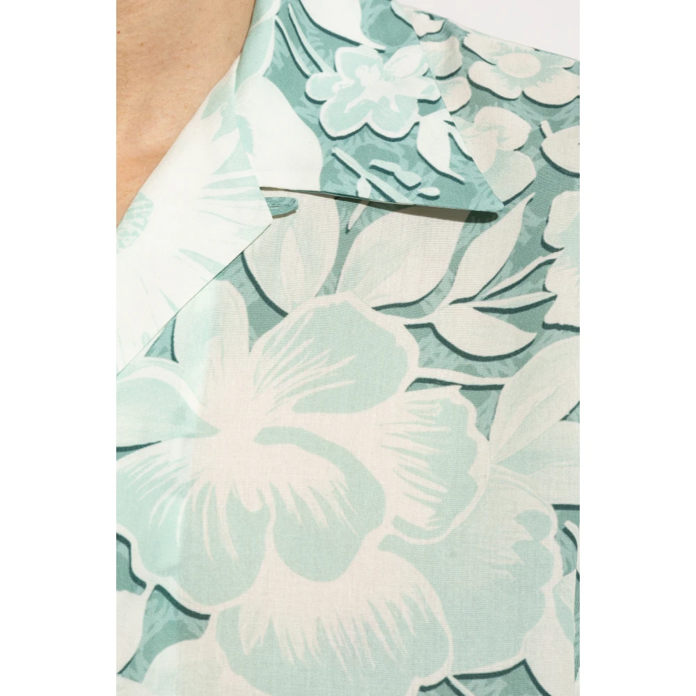Amiri Overhemd met bloemenprint Blue Heren