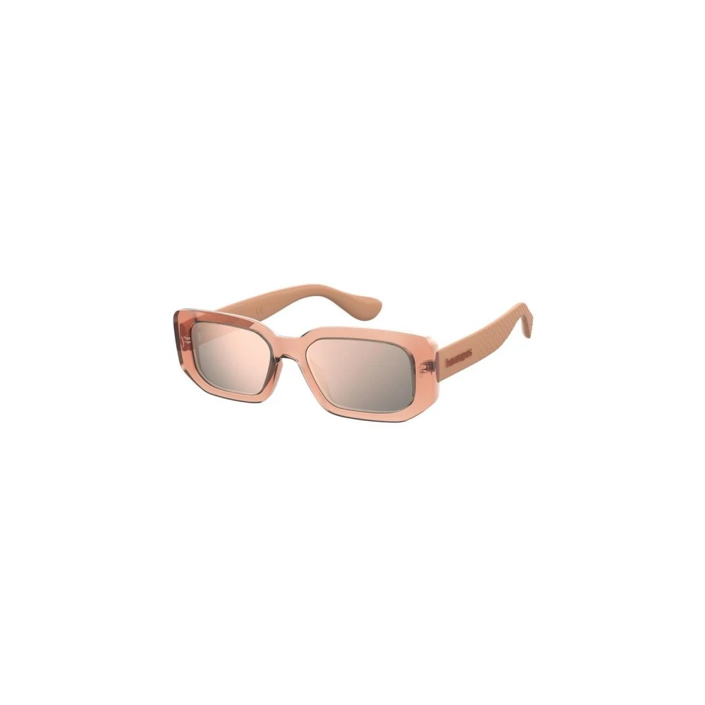 Havaianas Unisex Pink Rubber Frame Sunglasses