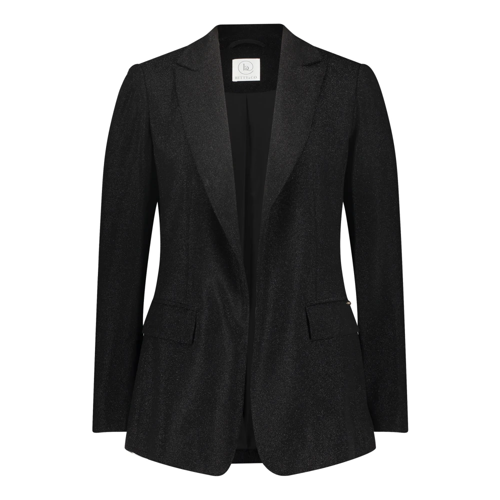 Betty & Co Stijlvolle Blazer met Zakken Black Dames