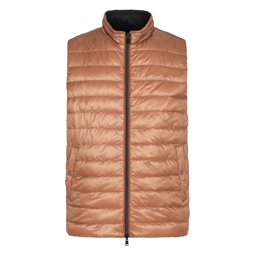 Herno Mannelijk Beige Jassen Heren, Xl, Nylon, Omkeerbaar Nylon Gilet