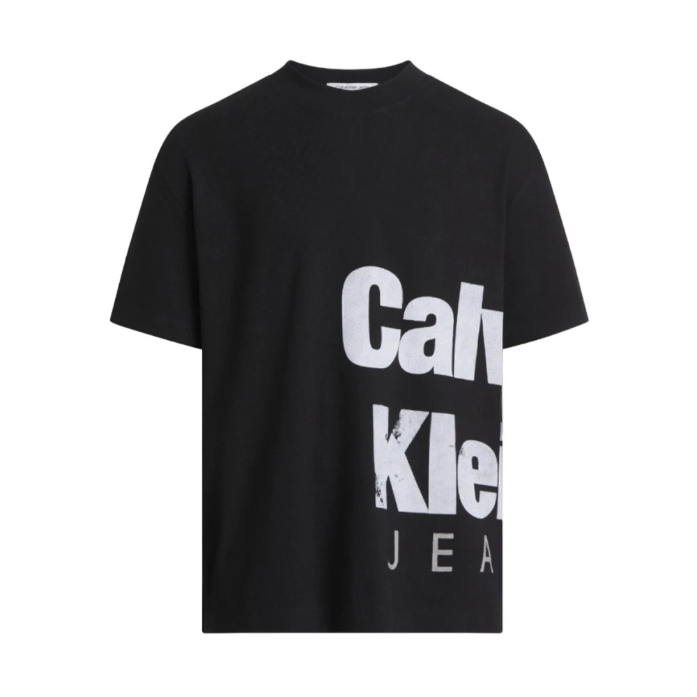 Calvin Klein Jeans Opvallend Logo Varsity T-Shirt Black Heren