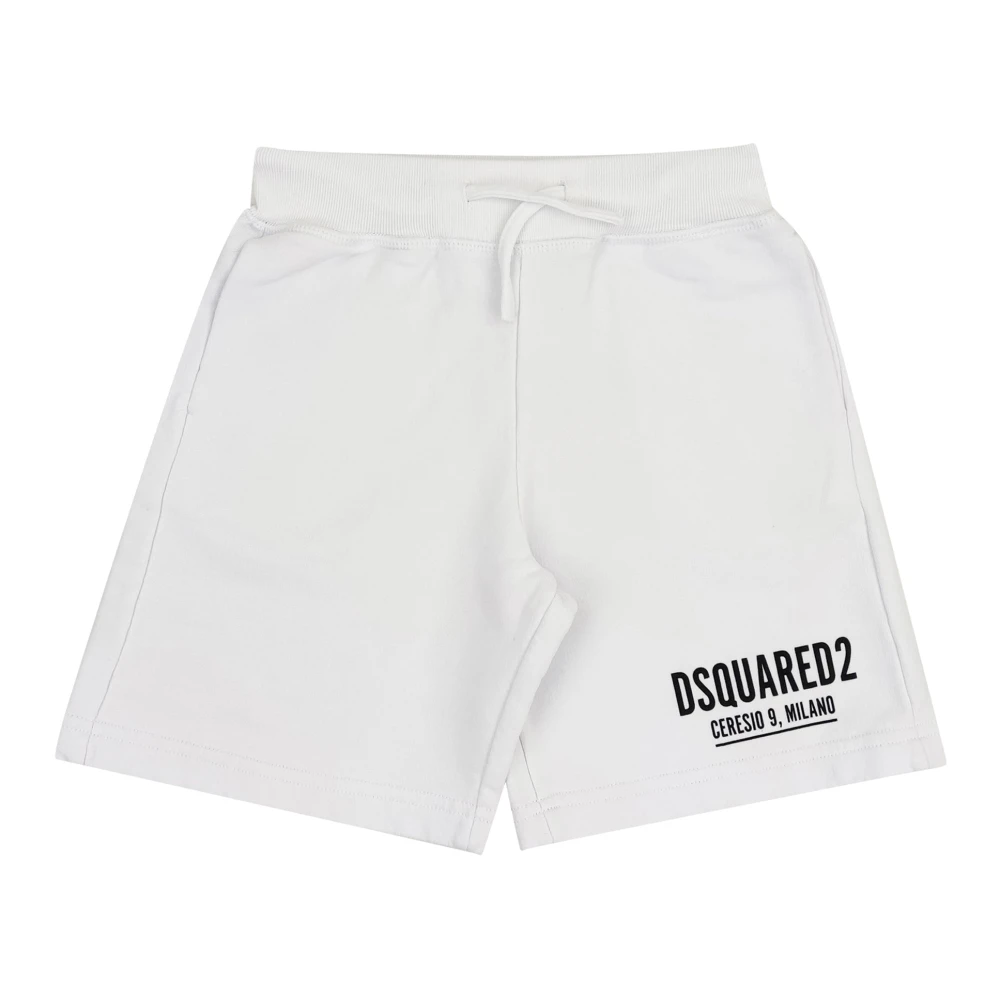 Dsquared2 Boys White Shorts, 8 Y, Bermuda Shorts