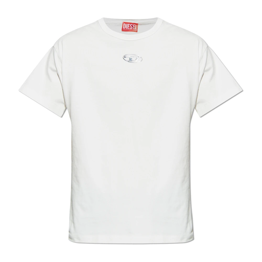 Diesel Uomo Bianco T-Shirt T-Norm-Iod