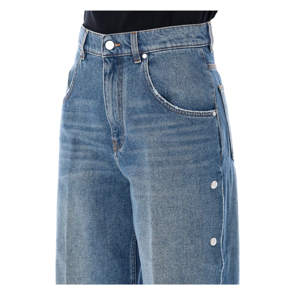 Stella Mccartney Vintage Blue Wide-Leg Jeans Blue Dames