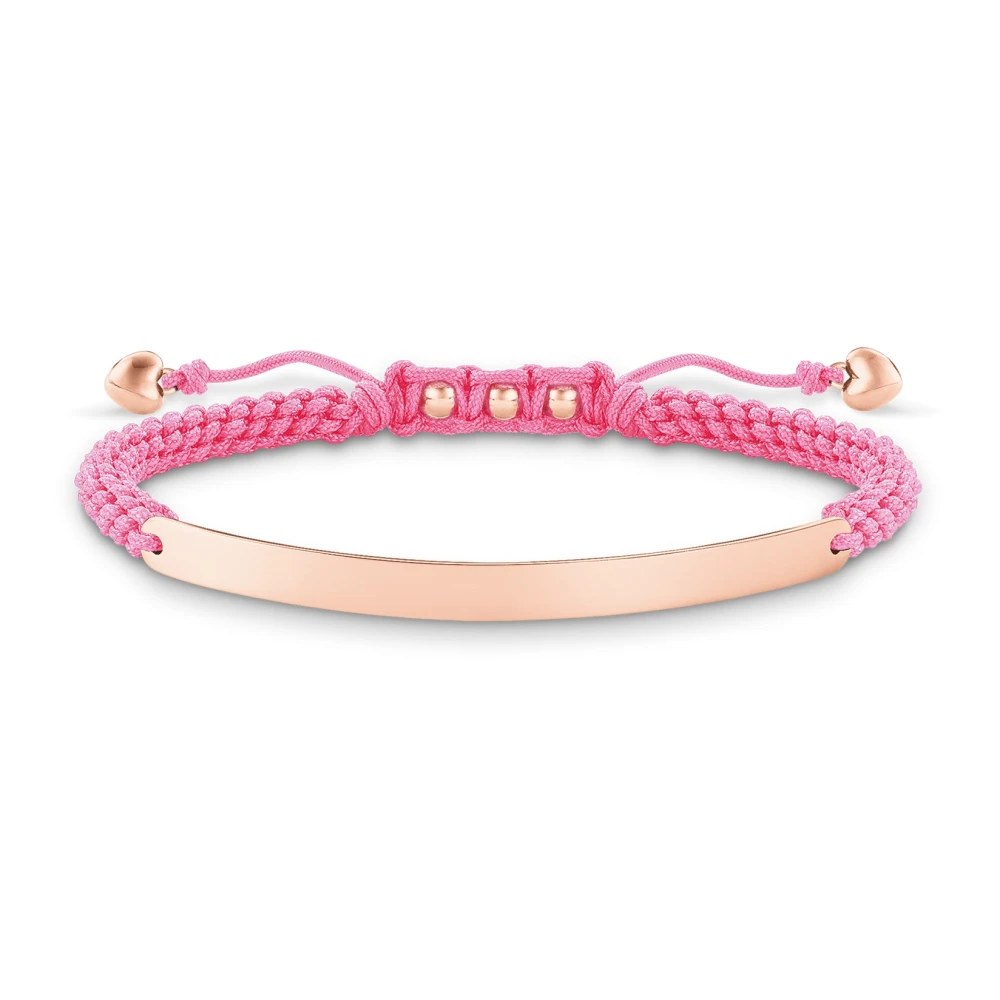 Thomas Sabo Women's Pink/Silver /Rosegold Bracelet, 925 Nylon
