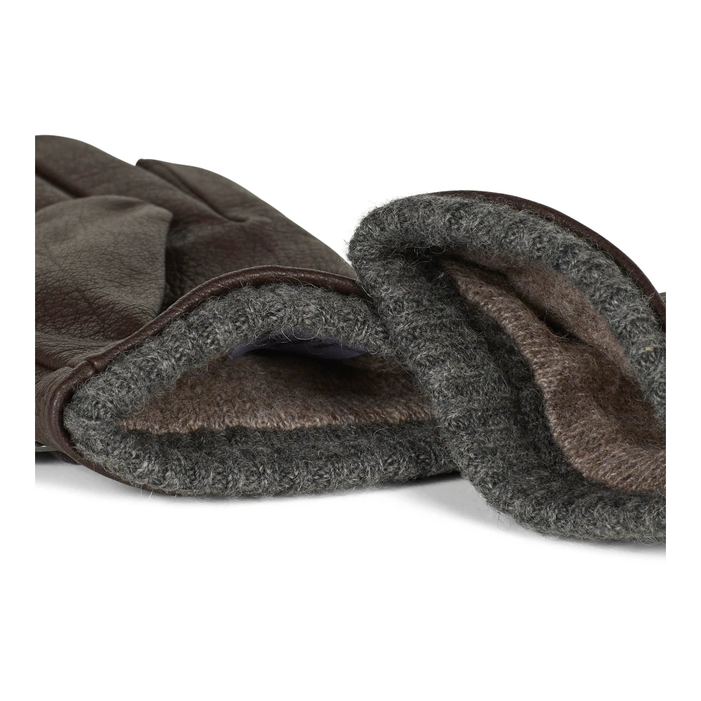 Howard London Donkerbruine Leren Handschoenen Klassiek Ontwerp Brown Heren